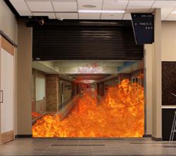 Fire Door with Fire Behind 2015