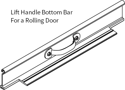 DOOR HANDLE ASSEMBLY - STD BOTTOM BAR