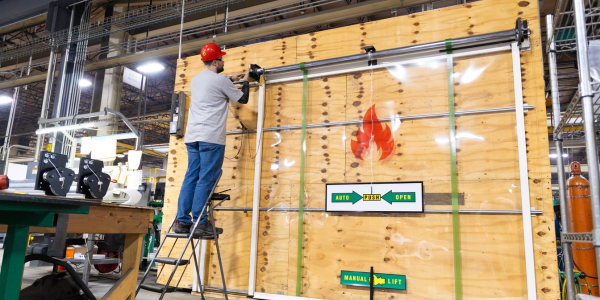 certified technician NFPA 80 fire door drop test fire door compliance inspection