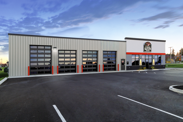 rollup door modernization and retrofit upgrade installing high-performance motor commercial building