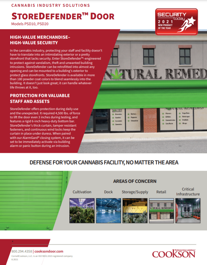 StoreDefender Cannabis Cookson