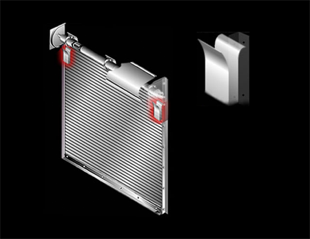 Guide-Bellmouth guide-bellmouth on rolling door