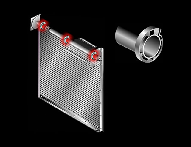 shaft-ring on rolling door 