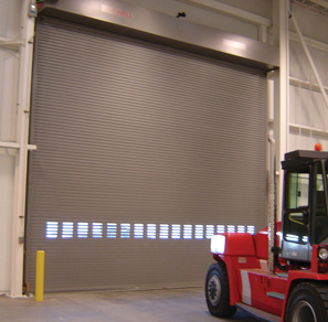 high speed roll up doors forklift