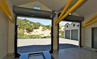 industrial garage door inside