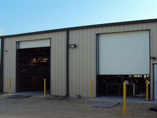 industrial garage door open