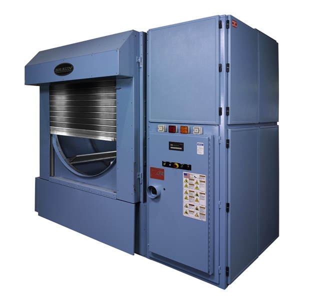 Photo of a roll up door on a machine 