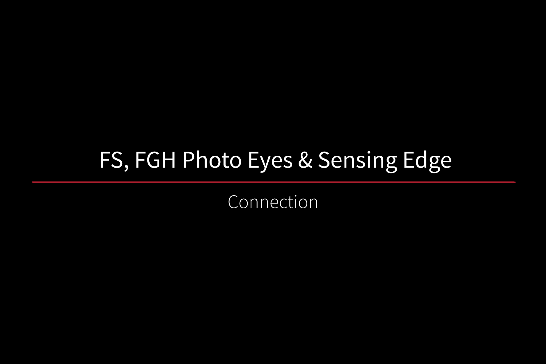 FS_FGH Photo Eyes &amp; Sensing Edge Connection