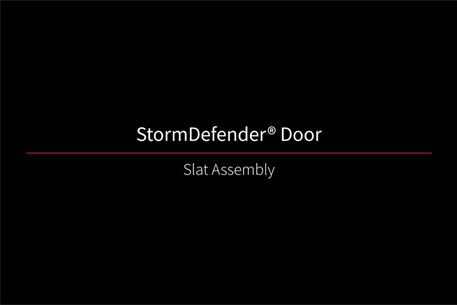 StormDefender Door Slat Assembly